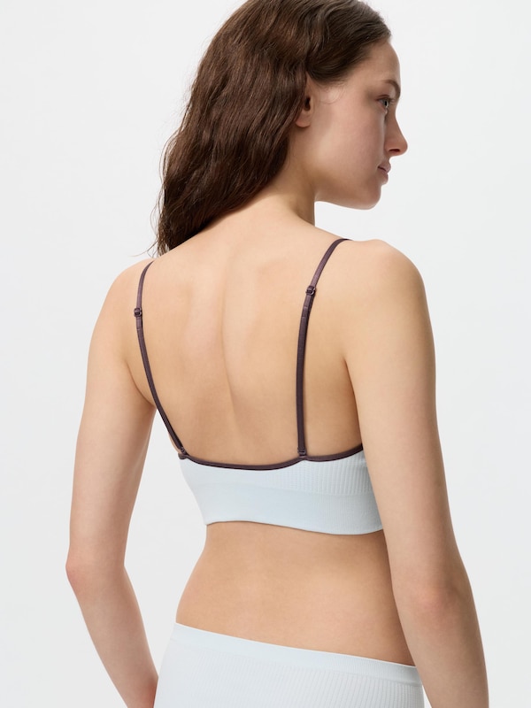 ワイヤレスブラ/プランジネック