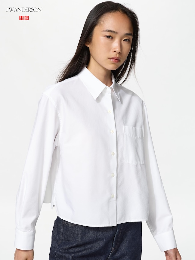 牛津寬版襯衫(長袖)(UNIQLO and JW ANDERSON)