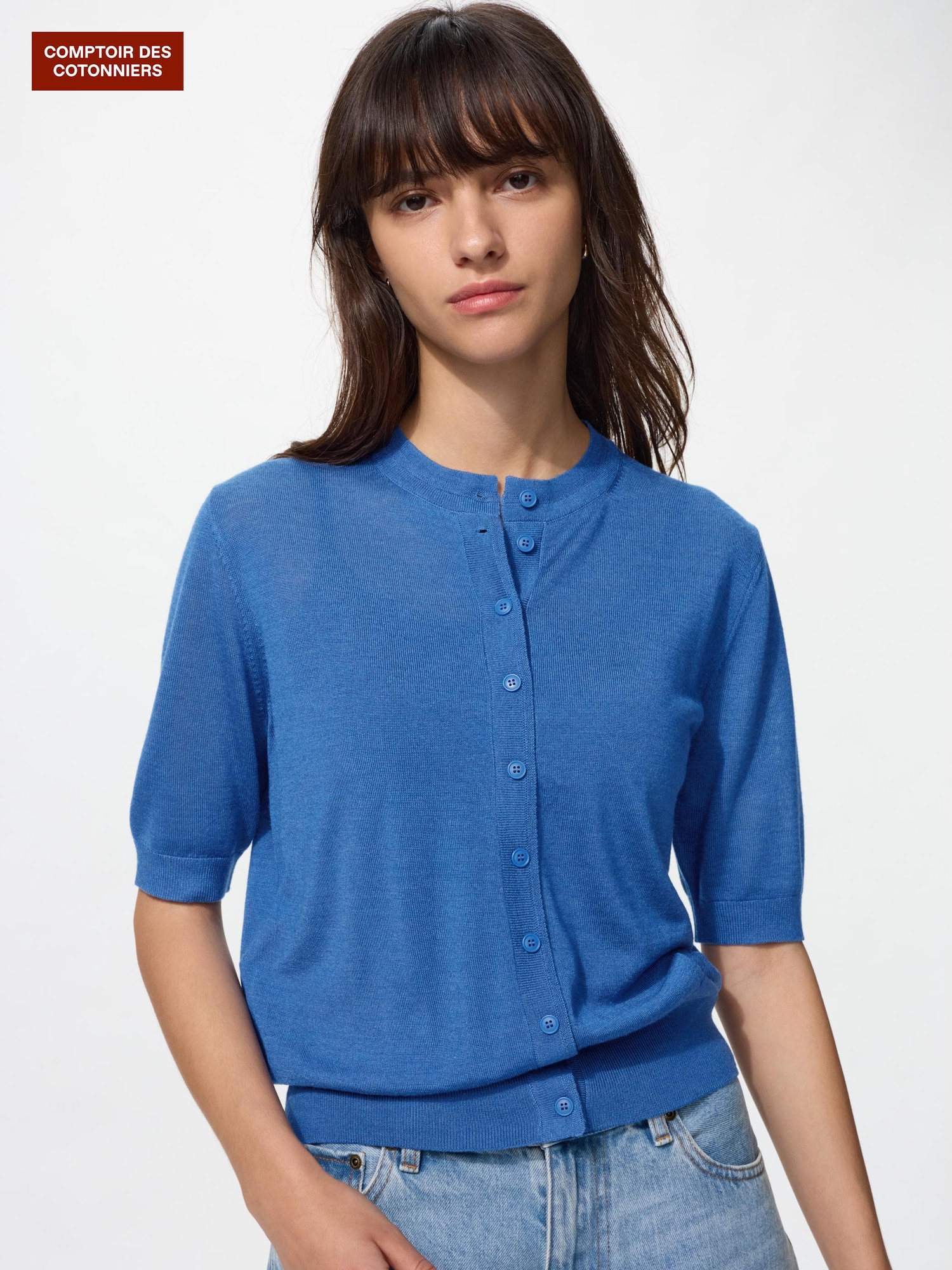 ユニクロCOMPTOIR DES COTONNIERSカーディガン M UNIQLO公式 | レディースのCOMPTOIR DES COTONNIERS (カーディガン)