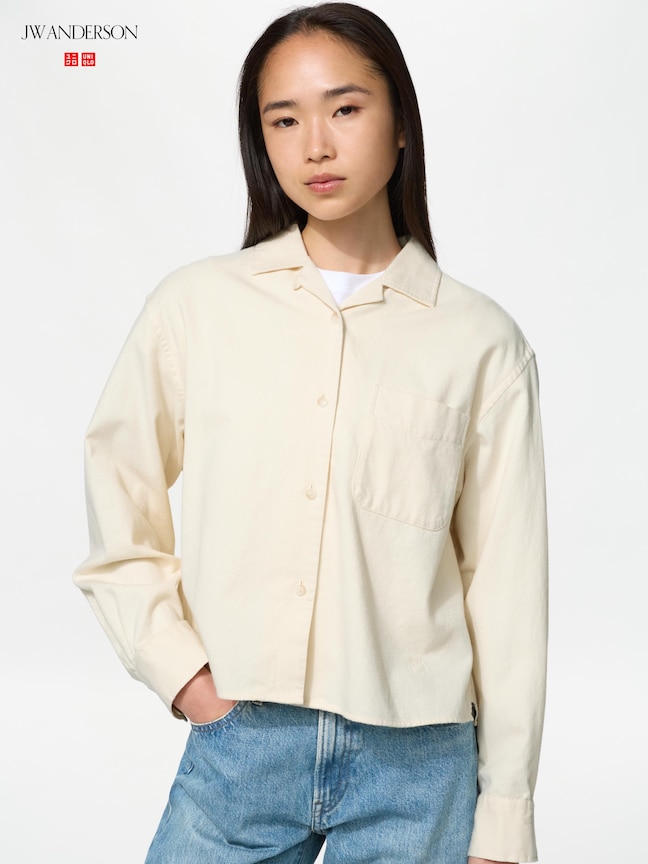 法蘭絨寬版襯衫(長袖)(UNIQLO and JW ANDERSON)