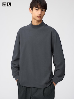 モックネックTシャツ