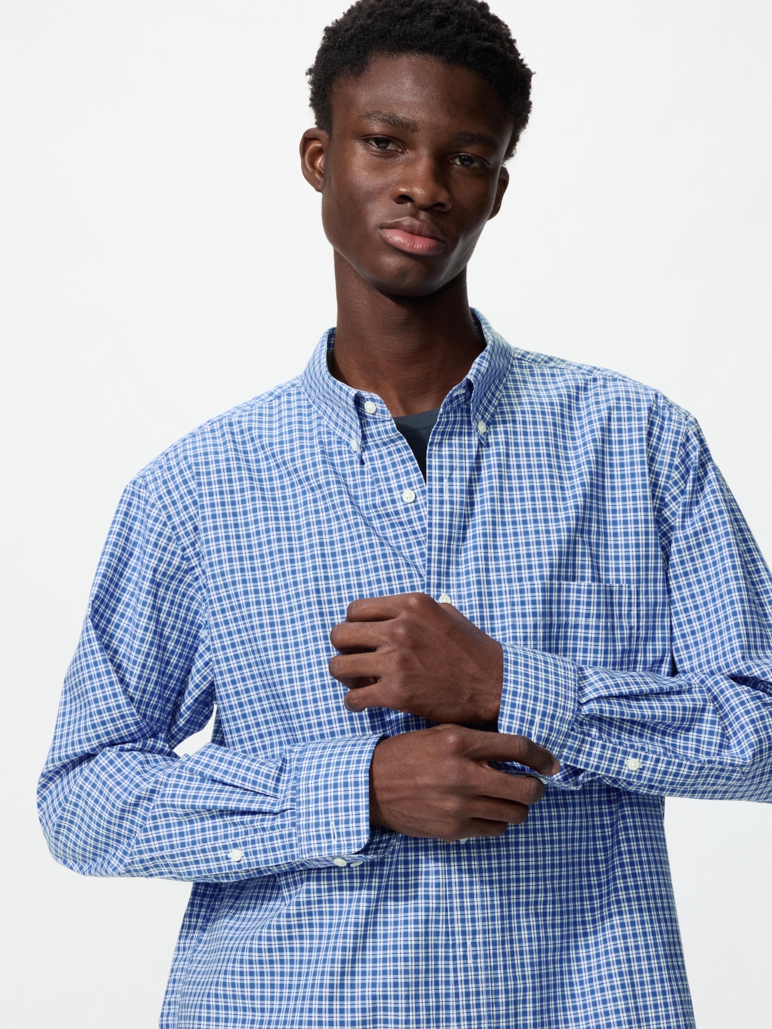 ユニクロ公式 | エクストラファインコットンブロードチェックシャツ