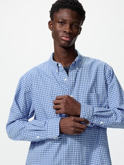 ブロードシャツ/チェック/ボタンダウン