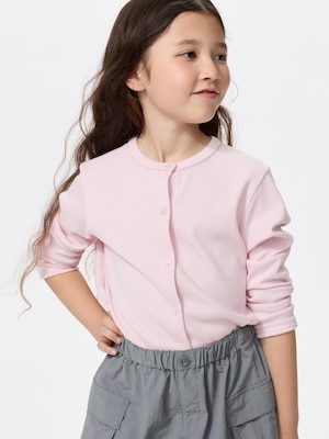 GIRLS ソフトリブカーディガン