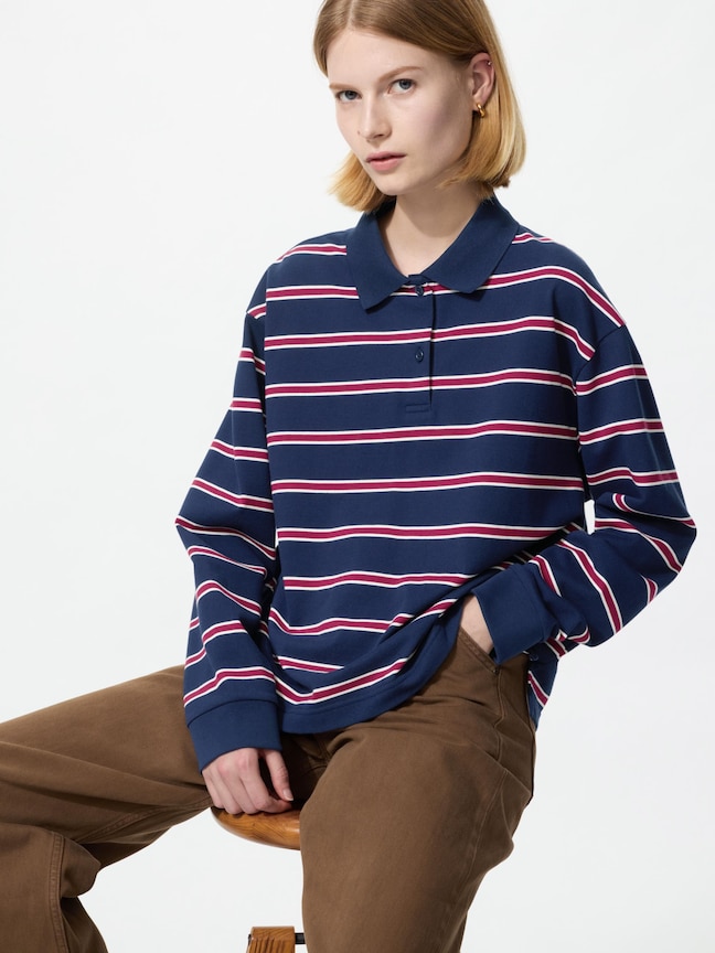 條紋POLO衫(長袖)