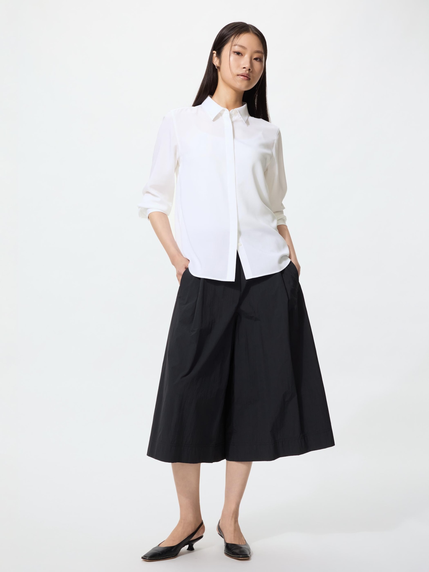 WOMEN レーヨンブラウス | UNIQLO UNIFORM