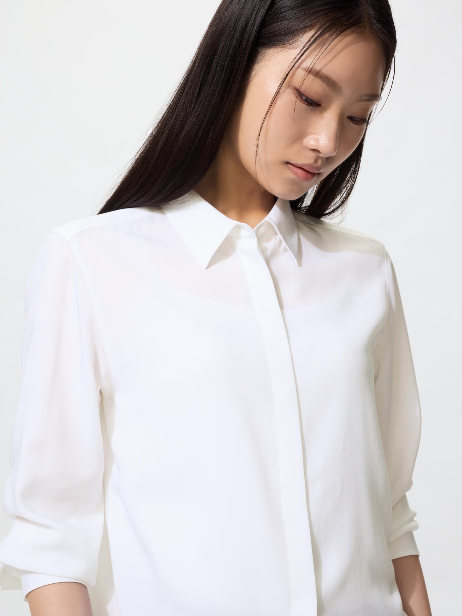WOMEN レーヨンブラウス | UNIQLO UNIFORM