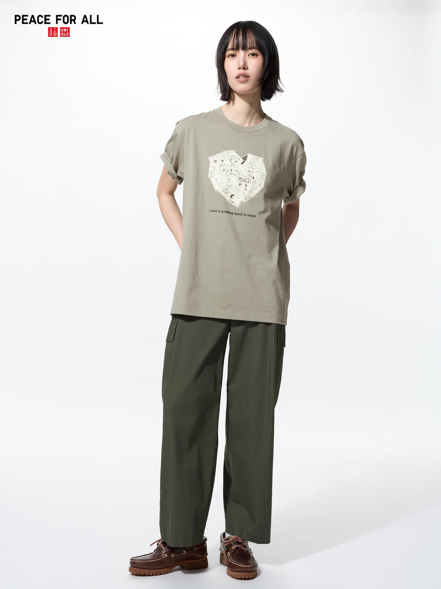 ユニクロ公式 | PEACE FOR ALL Tシャツ/ピーナッツ(男女兼用)