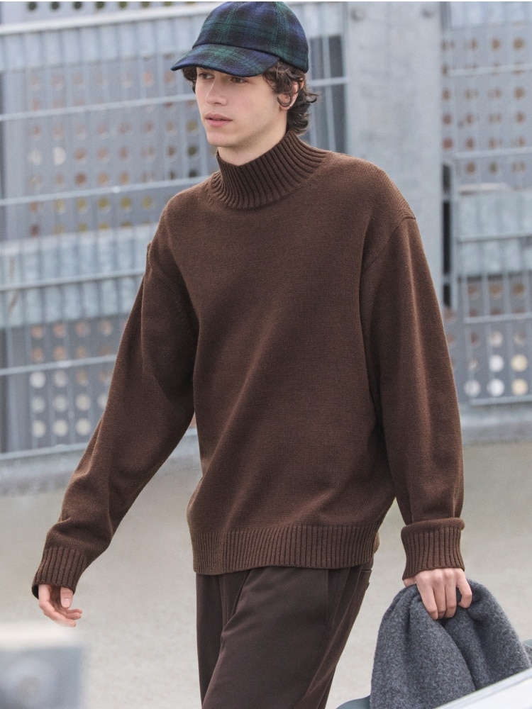 ユニクロUNIQLO C ニットジャケット　ダークグレー　Lサイズ ユニクロC ニットジャケット ダークグレー L UNIQLO C ユニクロ