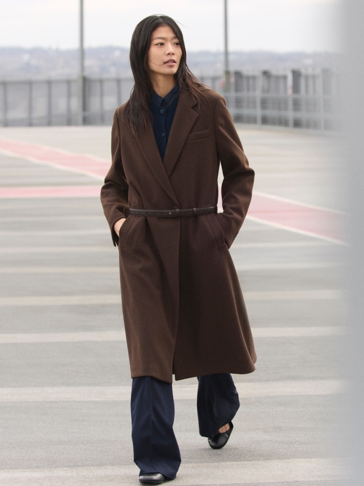 UNIQLO C ブラウン M 上下セット UNIQLO：Cダークブラウン 上下セットアップMサイズ