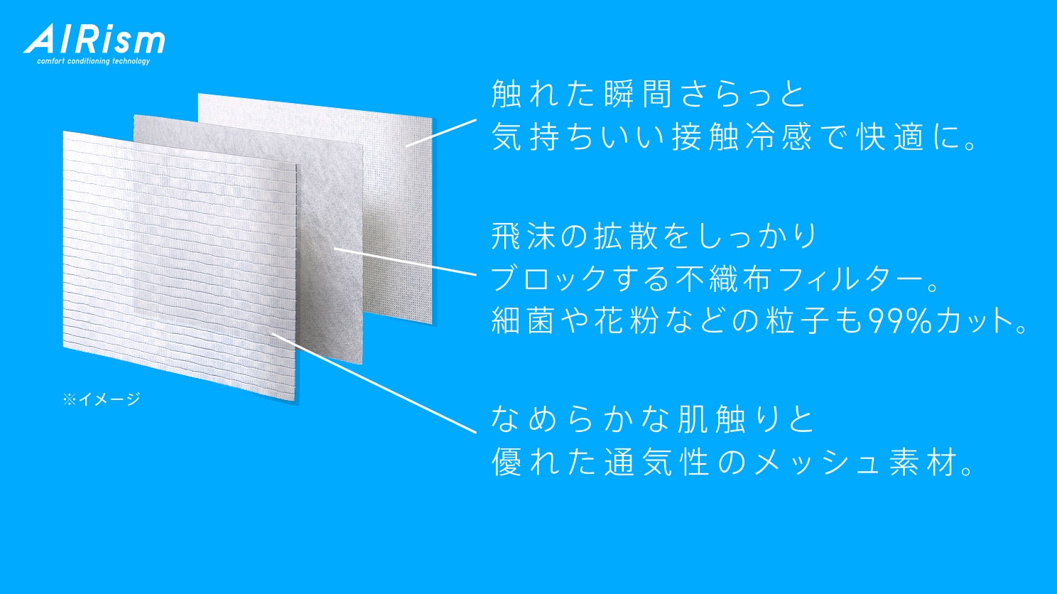 エアリズム3Dマスク/2枚組