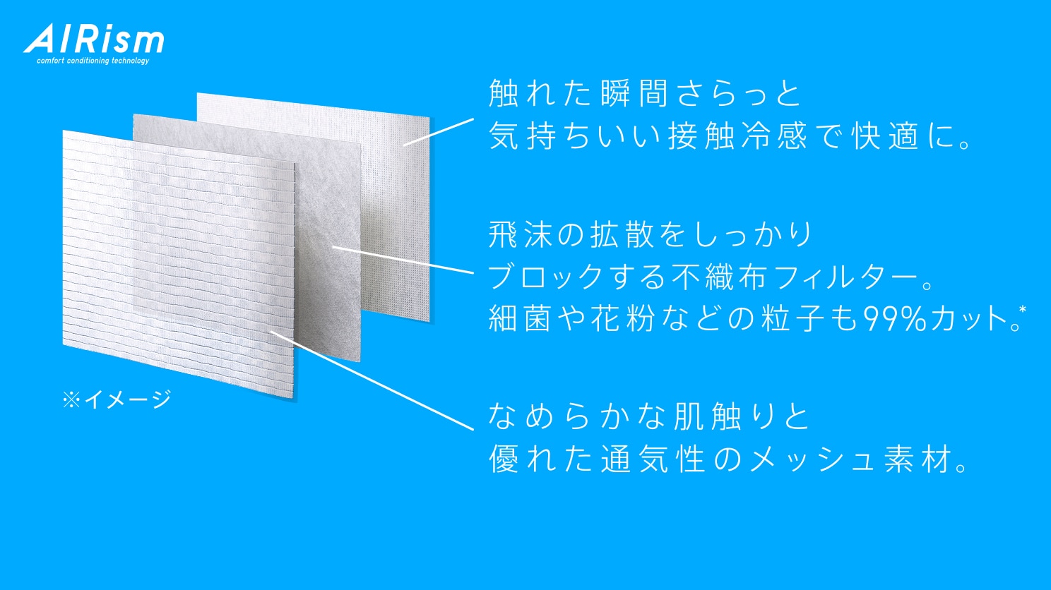 エアリズム3Dマスク/2枚組