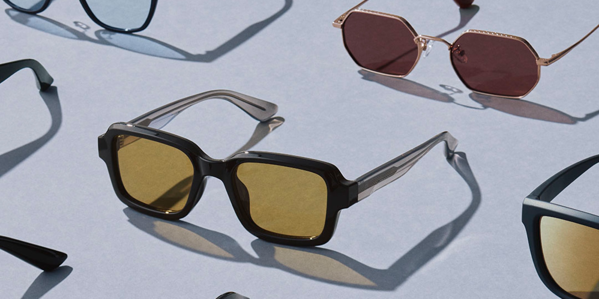 Sunglasses A wide lineup of designs that cut UV rays.