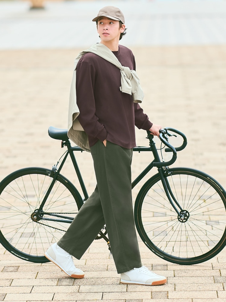 supremeイージーワークパンツ Mサイズ調整可能 ブラック ユニクロ公式 | イージーワークパンツ