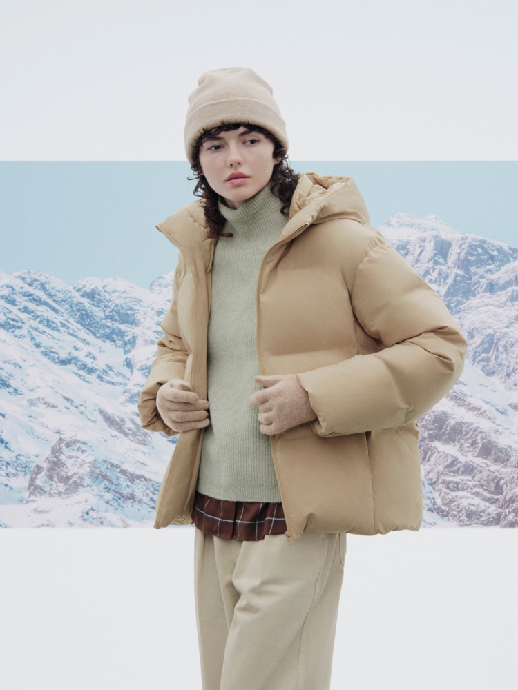 Ladies down coats online