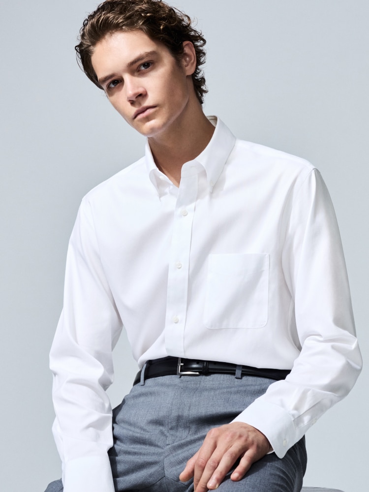 5枚セット⭐︎UNIQLO ドレスシャツ ユニクロ公式 | ドライノンアイロンジャージーシャツ/レギュラー襟