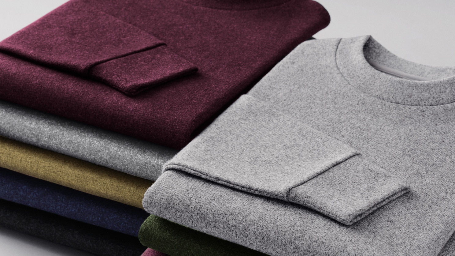 Soft Knitted Fleece Crew Neck T-Shirt