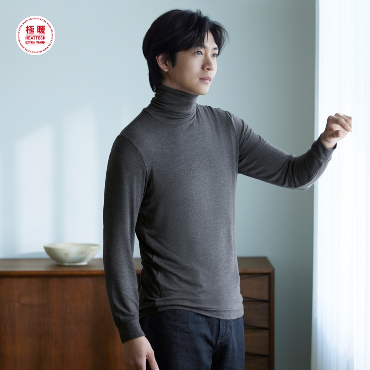 HEATTECH インナーウェア Lサイズ ブラック 6点セット ユニクロ公式 | ヒートテック(メンズ)