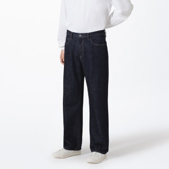 Authentic 100% cotton denim in a flattering, straight silhouette.