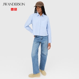 厚手でやわらかな正統派ジーンズ。
クラシックなストレートシルエット。