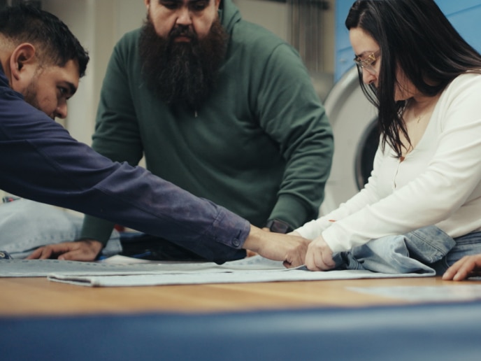 Material that’s  both stylish and comfortable.