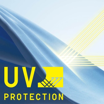 紫外線を防ぐUVカット機能付き。