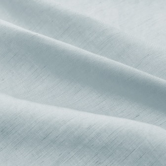 close-up of Linen Blend fabric in light blue