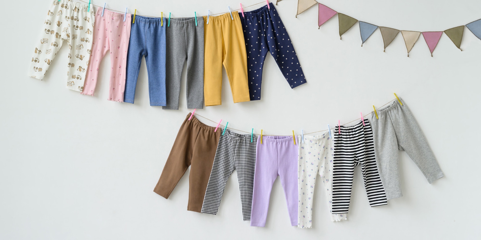 レギンス・パンツ ベビー専用ラインで、徹底した安全管理。
