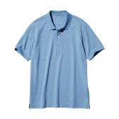 Polo bleu en piqué DRY UNIQLO