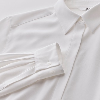 Rayon Blouse in white folded