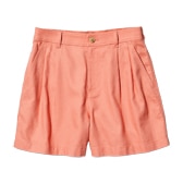 Pink linen shorts