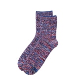 Paire de chaussettes mi-hautes violettes chinées UNIQLO