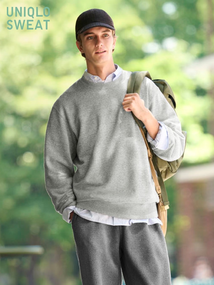 新品　UNIQLO ザ　メッセージ　スウェット　パーカー　灰　グレー　XXL UNIQLO - UNIQLO フルジップ スウェットパーカー(L)ライトグレー