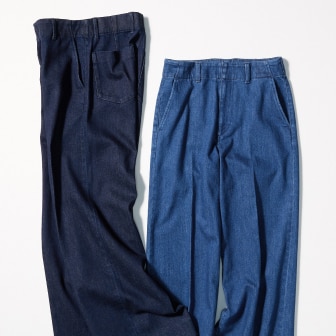 Introducing a wide silhouette for refined denim style