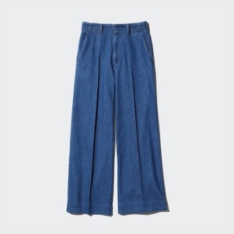 The sleek waist and wide, straight design make your legs look longer