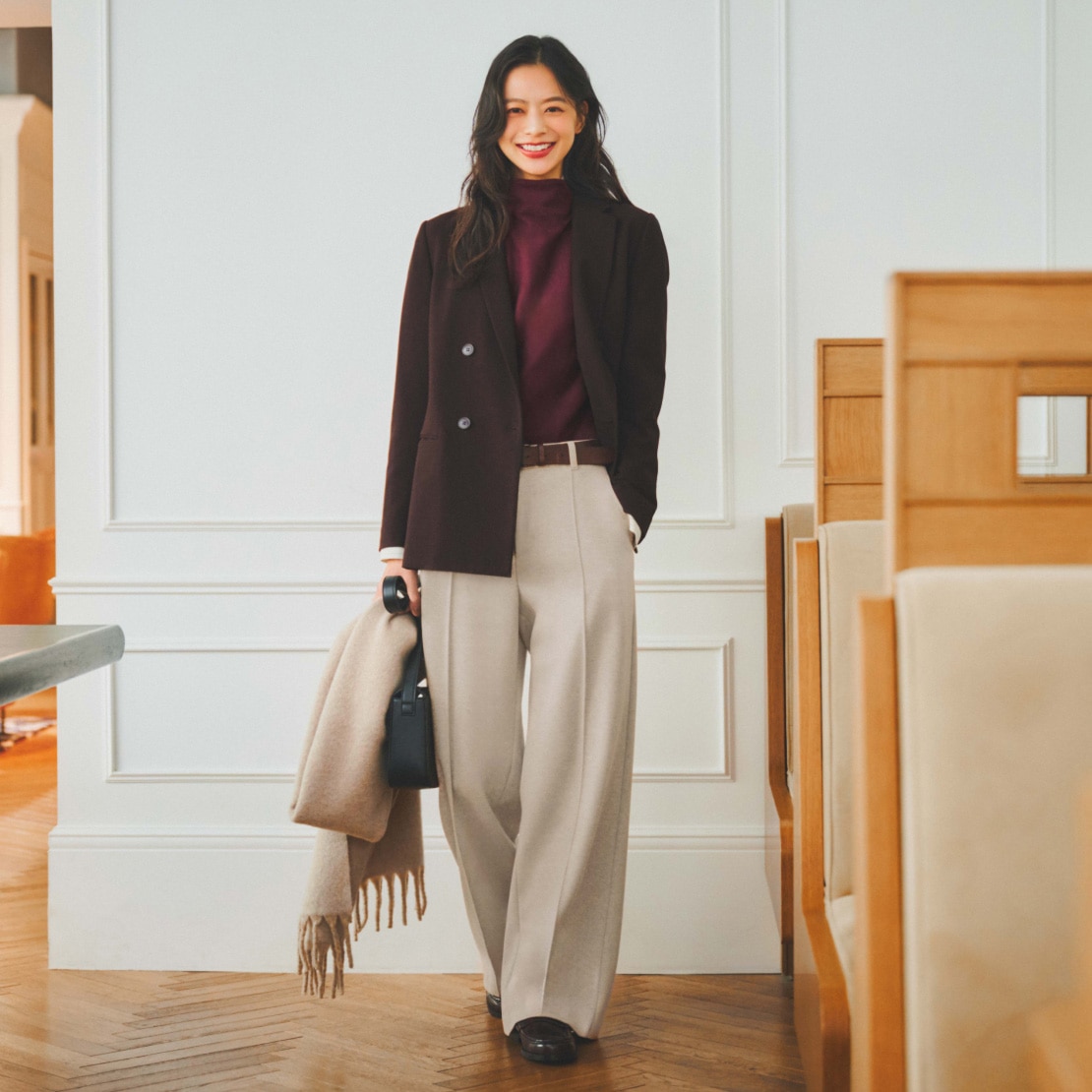 ワイドパンツ はくだけで、いつものコーディネートがもっと素敵になる