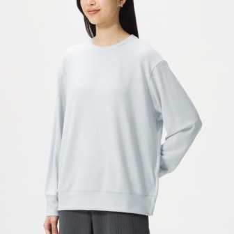 Soft Knitted Fleece Crew Neck T-Shirt