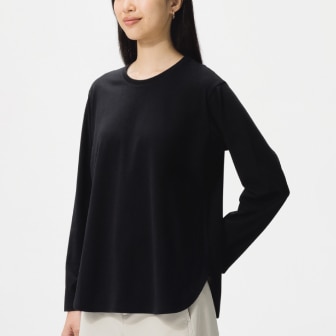 Soft Cotton Round Hem T-Shirt