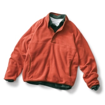 Fleece Button-Up Pullover