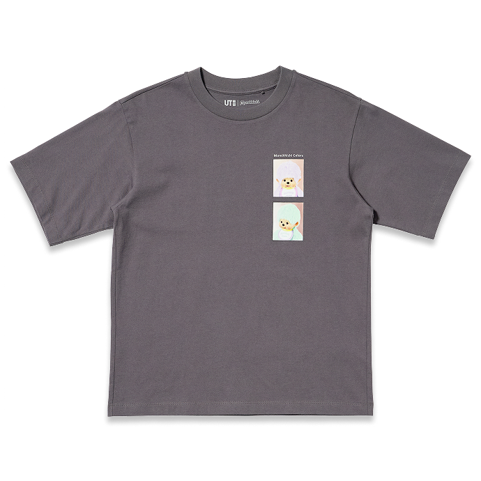 胸元にカラーズのモンチッチが描かれたフォトTシャツ。ブラックのボディカラーに映えるモンチッチが印象的な1枚です。 BACK