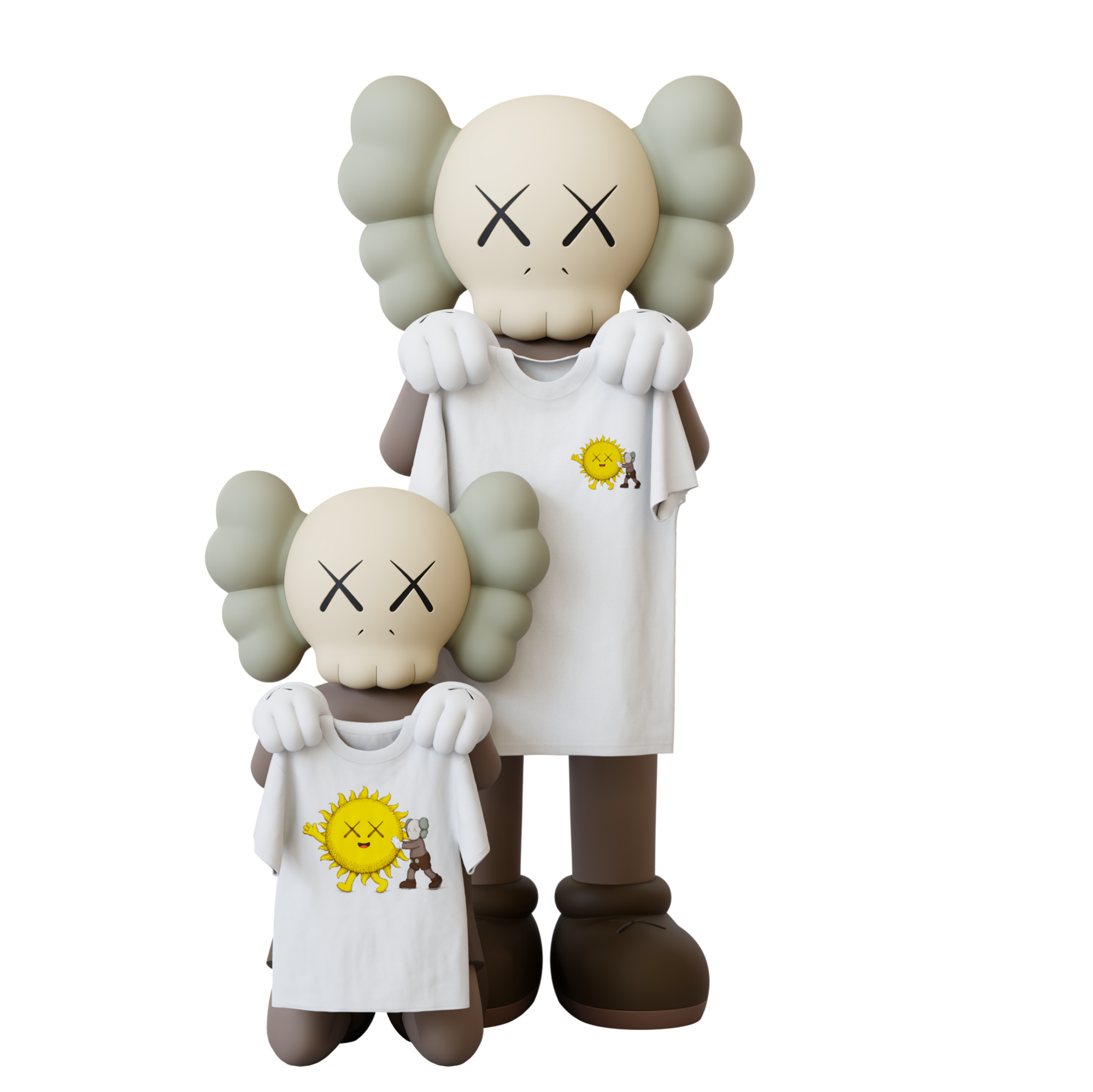 kaws adult t-shirts image