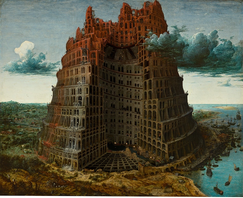 大友克洋『INSIDE BABEL』デジタルコラージュ：河村康輔（2017 年）デジタルプリント、紙 © Katsuhiro Otomo /MASH・ROOM