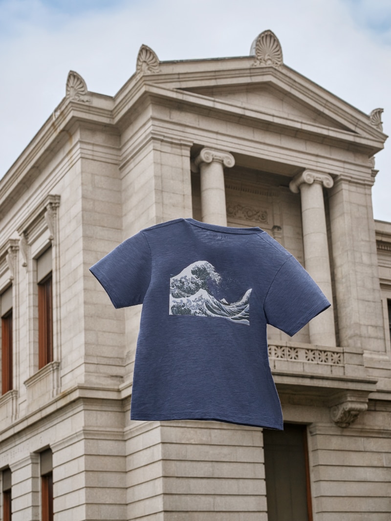 冨嶽三十六景神奈川沖浪裏（浮世絵ブルー）