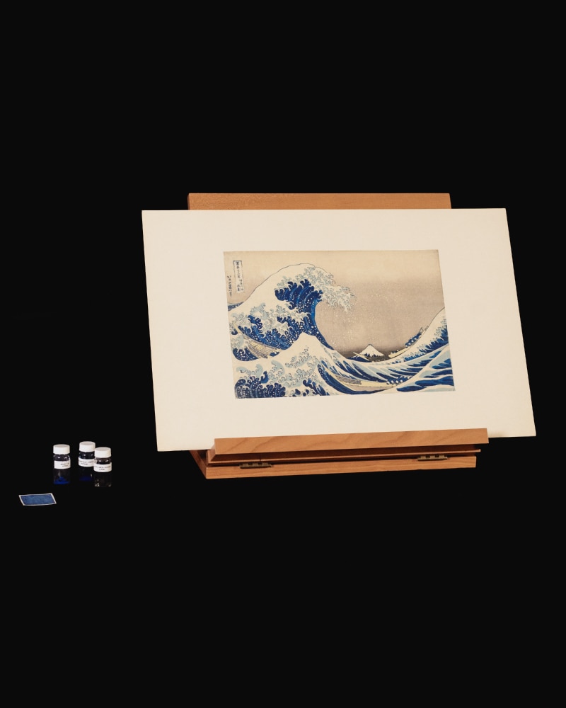 ボストン美術館に収蔵される7枚の『冨嶽三十六景 神奈川沖浪裏』（葛飾北斎）の中で一番状態の良い一枚を特別に閲覧。