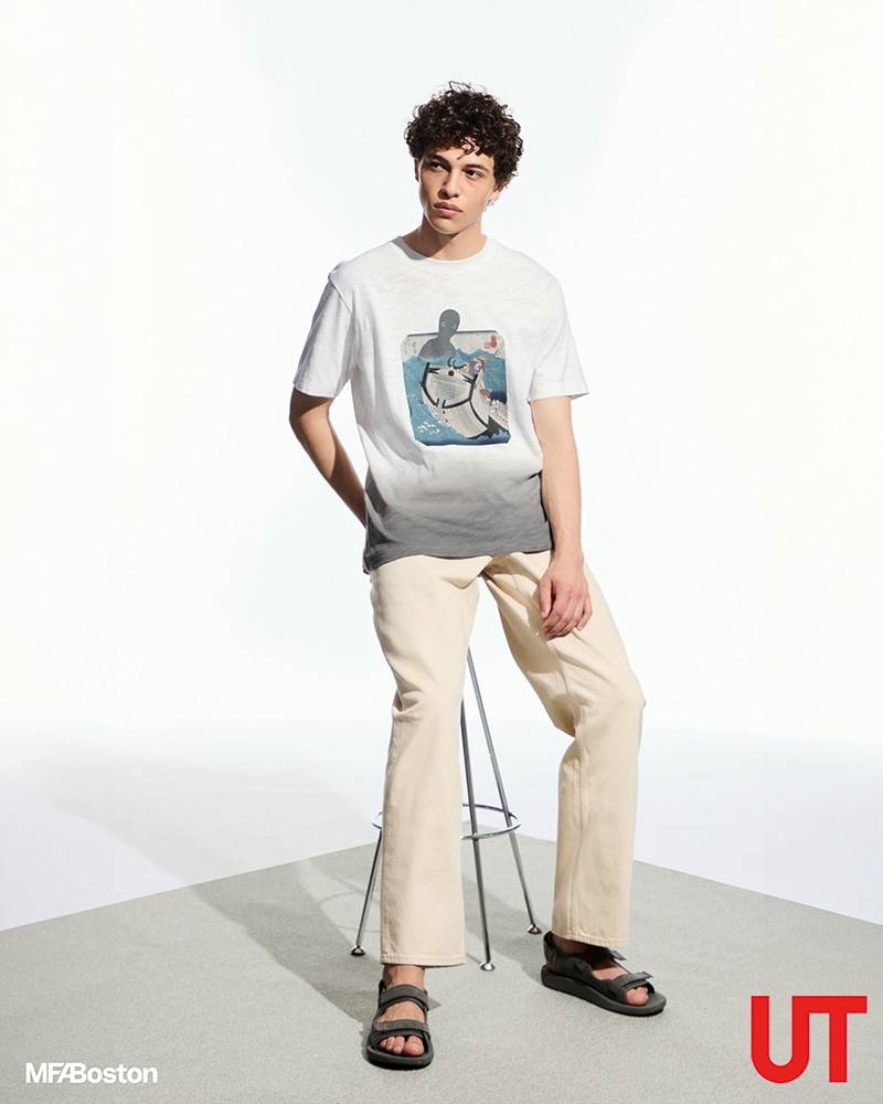 Ukiyo-e Black UT Graphic T-Shirt