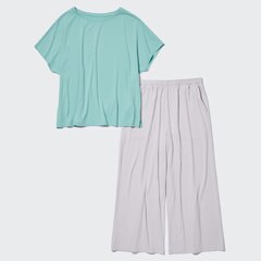 AIRISM ULTRA STRETCH SHORT-SLEEVED LOUNGE SET