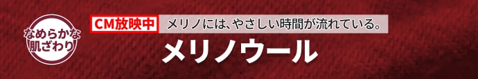 なめらかな肌ざわり メリノウール