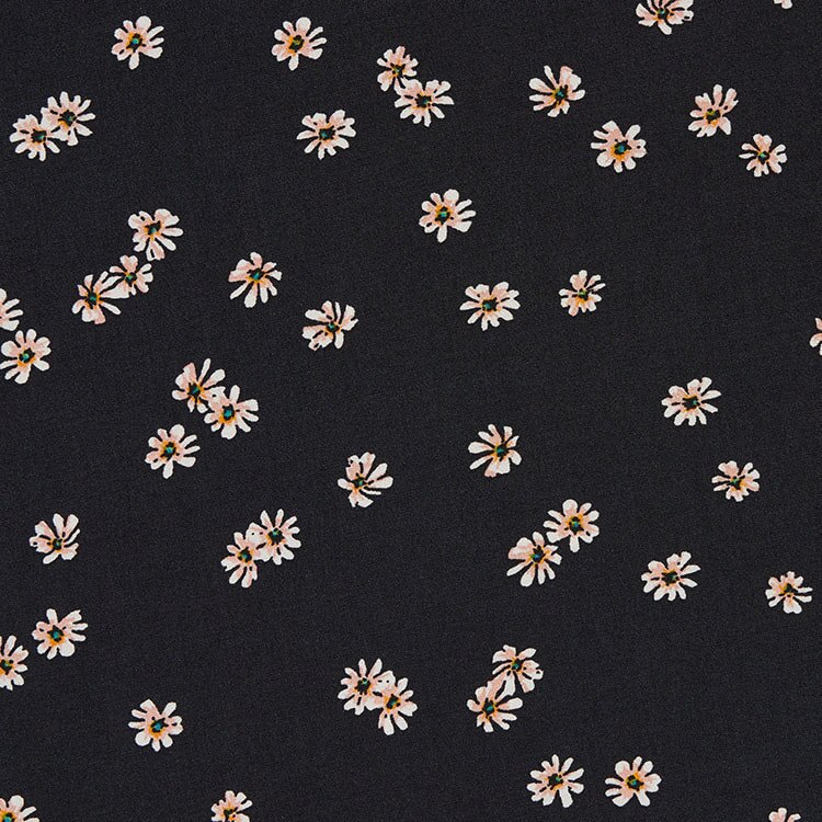 Printed V neck flare dress