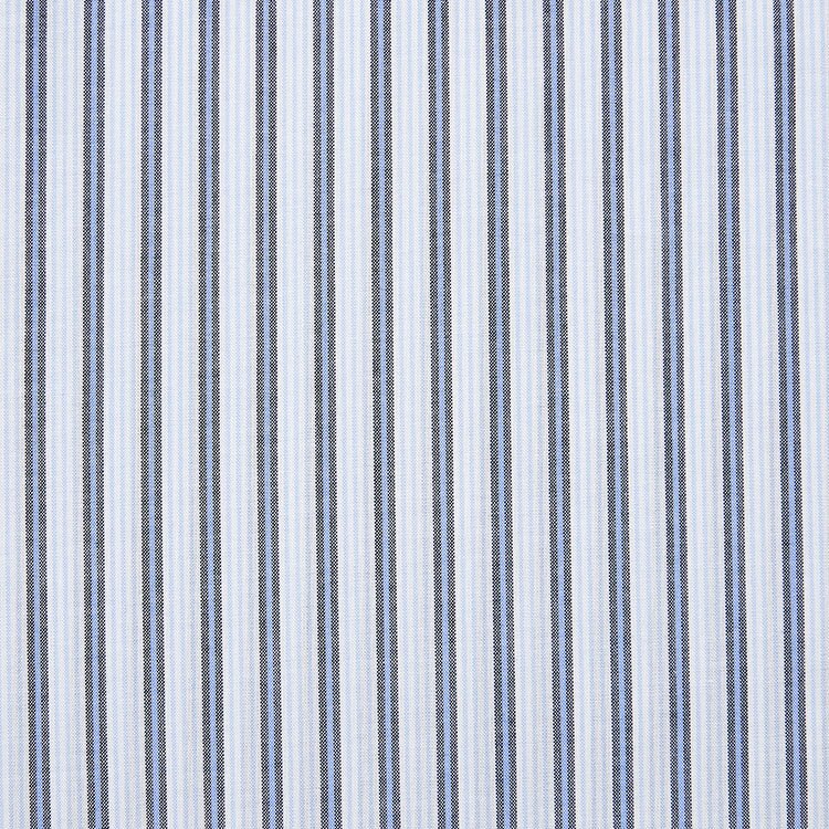 Striped cotton A line shirt dress