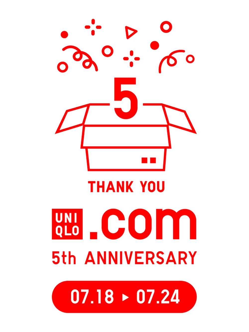 UNIQLO Online 5th Anniversary